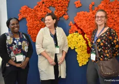 Elizabeth Kiamba, the Agricultural Advisor, and Ingrid Korving, agricultural council, and Angela Swinkels, Agricultural Counselor at the Embassy of the Kingdom of the Netherlands.